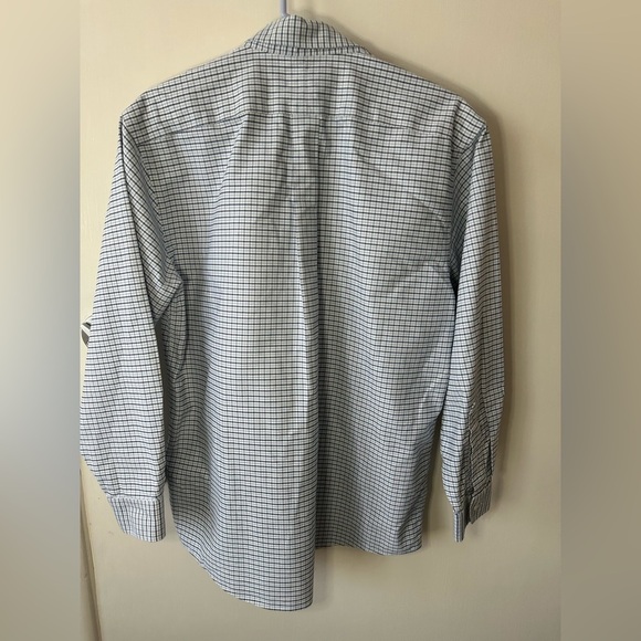 L.L. Bean Men's Blue Checkered Shirt size 15 1/2 - Picture 6 of 8